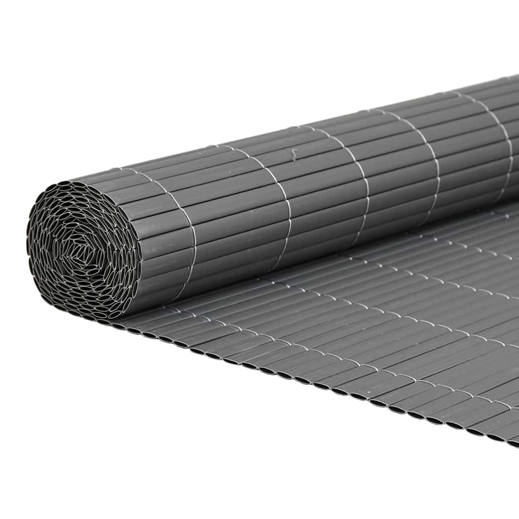 Garden Fence Double-Sided Grey 1.8x5 m PVC