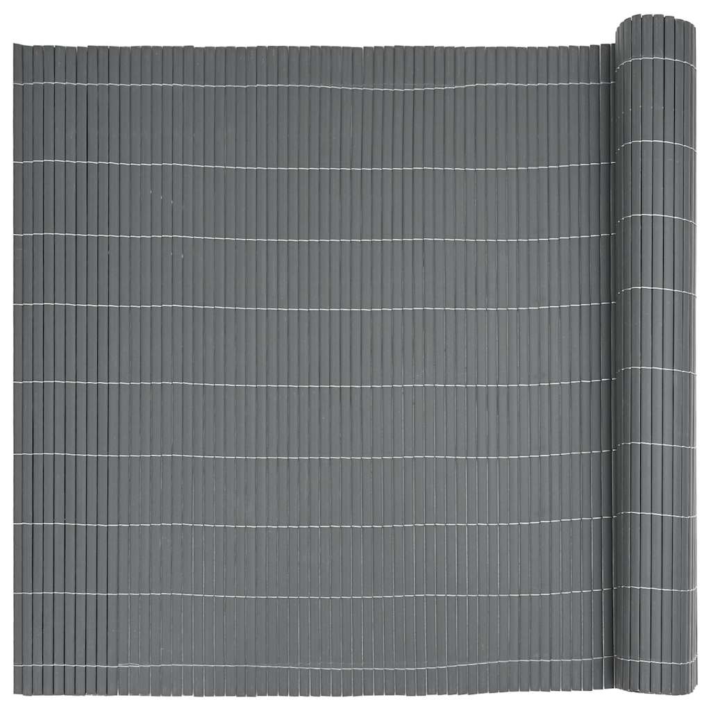 Garden Fence Double-Sided Grey 1.8x5 m PVC