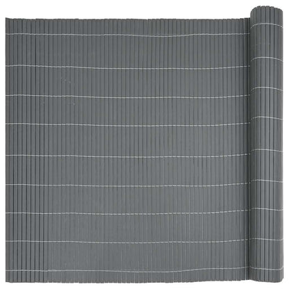 Garden Fence Double-Sided Grey 1.8x5 m PVC