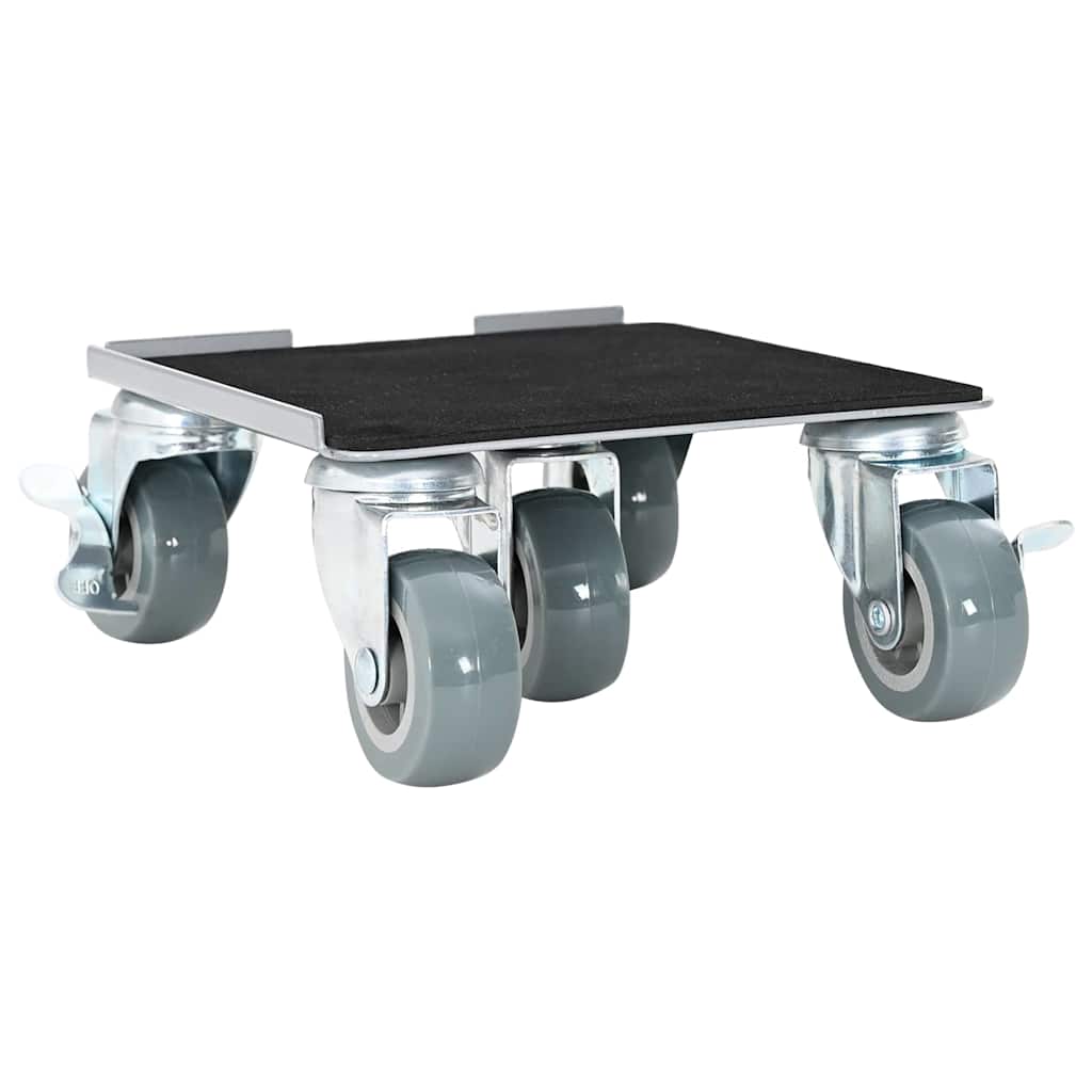 Furniture Rollers 4 pcs with Lifter 17.5x16x7.5 cm Steel 1600 kg