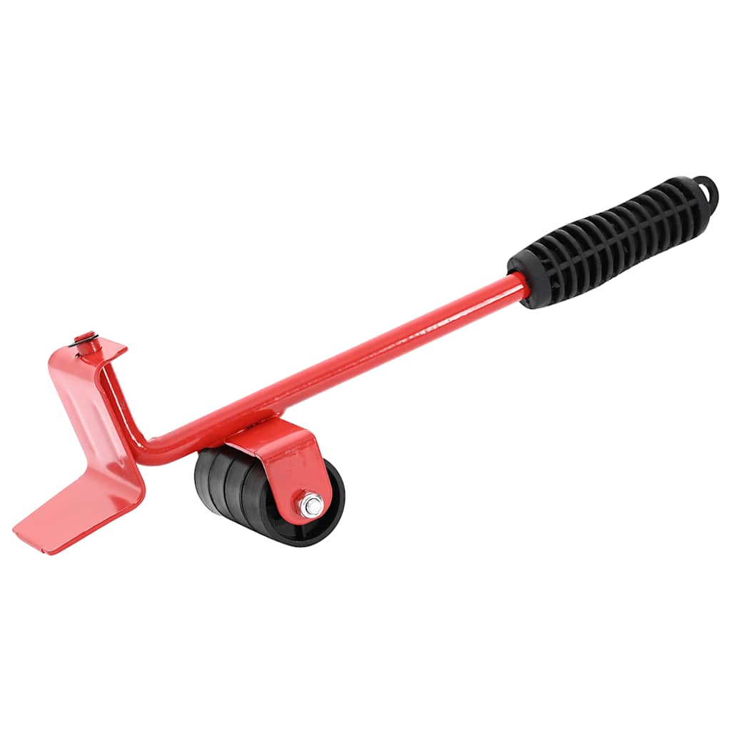 Furniture Rollers 8 pcs with Lifters Red 9.8x7.5x3 cm 150 kg