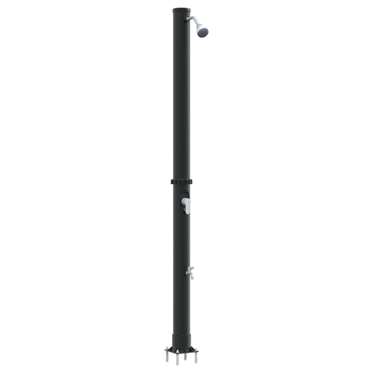 Outdoor Solar Shower with Tap 217 cm 20 L