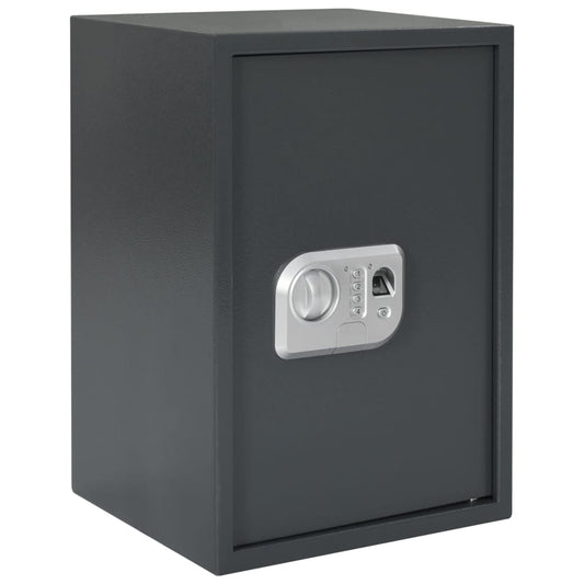 Electronic Digital Safe with Fingerprint Lock 31x35x50 cm Steel