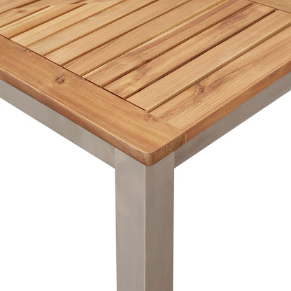 Outdoor Dining Table 150x90x75 cm Solid Wood Acacia