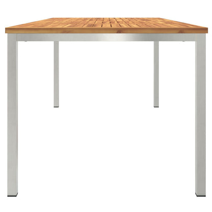 Outdoor Dining Table 200x90x74.5 cm Solid Wood Acacia