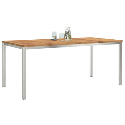 Outdoor Dining Table 180x90x75 cm Solid Wood Acacia