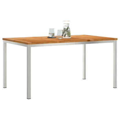 Outdoor Dining Table 150x90x75 cm Solid Wood Teak