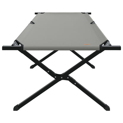 Folding Sun Beds 2 pcs with Carry Bag Grey 600D Oxford Fabric