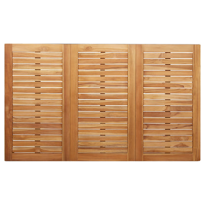 Outdoor Dining Table 150x90x75 cm Solid Wood Teak