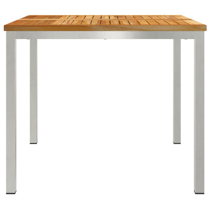 Outdoor Dining Table 90x90x74.5 cm Solid Wood Teak