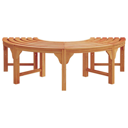 Outdoor Tree Bench 160 cm Solid Wood Eucalyptus