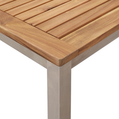 Outdoor Dining Table 150x90x75 cm Solid Wood Teak