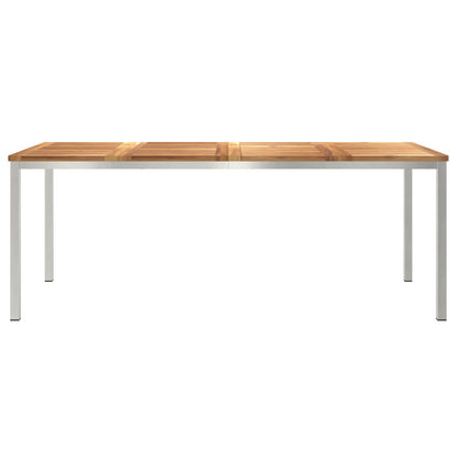 Outdoor Dining Table 200x90x74.5 cm Solid Wood Teak