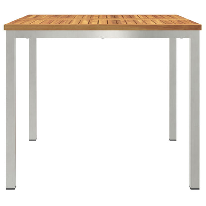 Outdoor Dining Table 90x90x74.5 cm Solid Wood Acacia