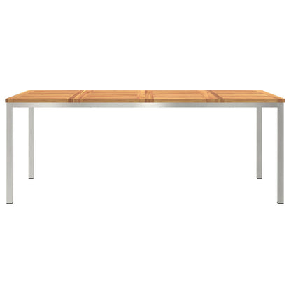 Outdoor Dining Table 200x90x74.5 cm Solid Wood Acacia