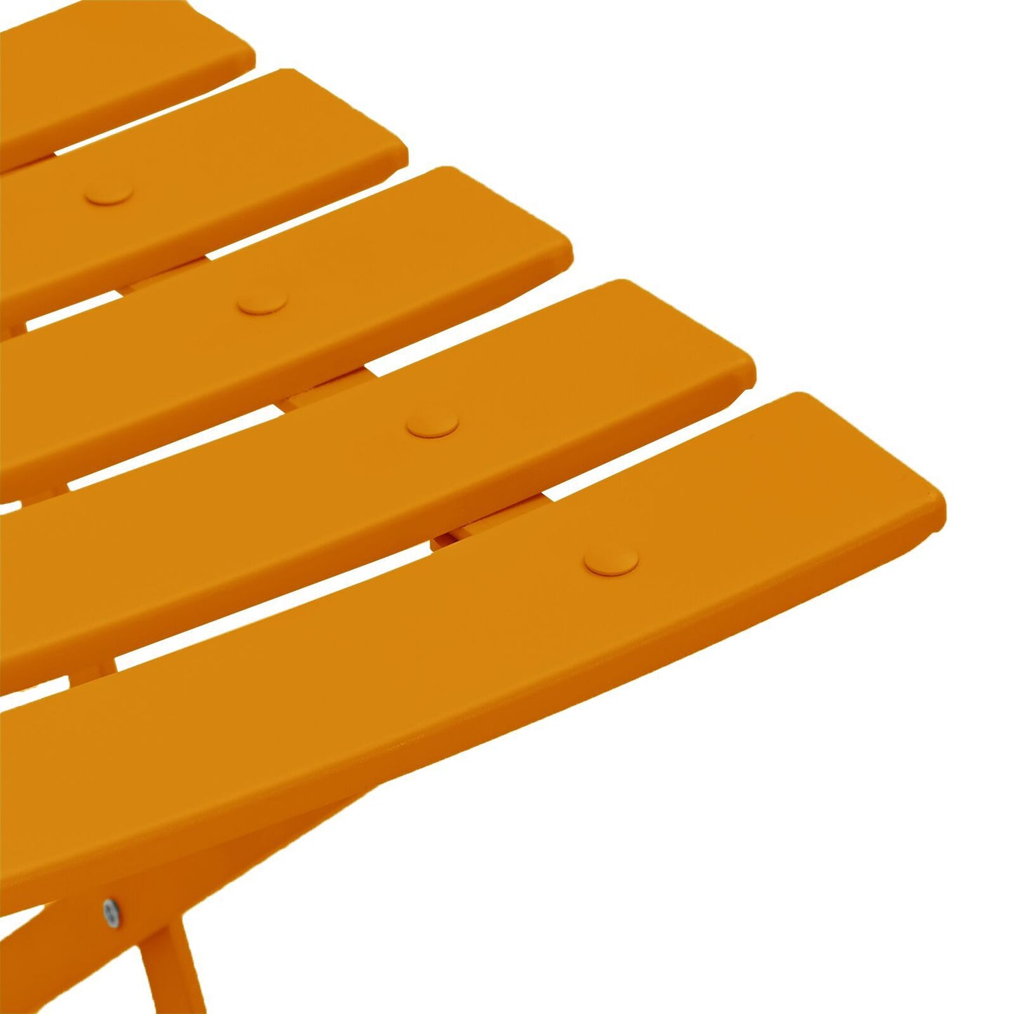 Outdoor Chairs Mustard Metal Compact Foldable Outdoor Chair