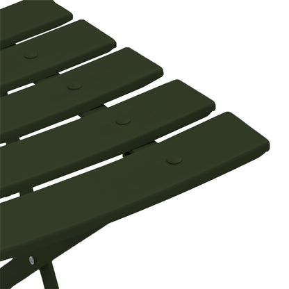 Outdoor Chairs Dark green Metal Medium Foldable Patio Chair