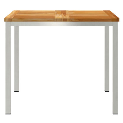 Outdoor Dining Table 90x90x74.5 cm Solid Wood Teak