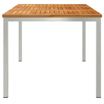 Outdoor Dining Table 150x90x75 cm Solid Wood Teak