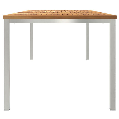 Outdoor Dining Table 200x90x74.5 cm Solid Wood Teak