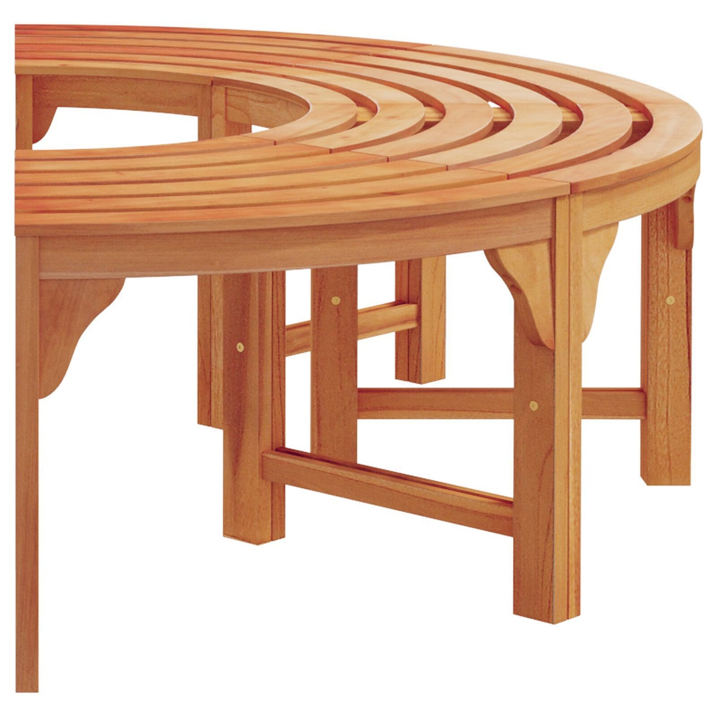 Outdoor Tree Bench 160 cm Solid Wood Eucalyptus
