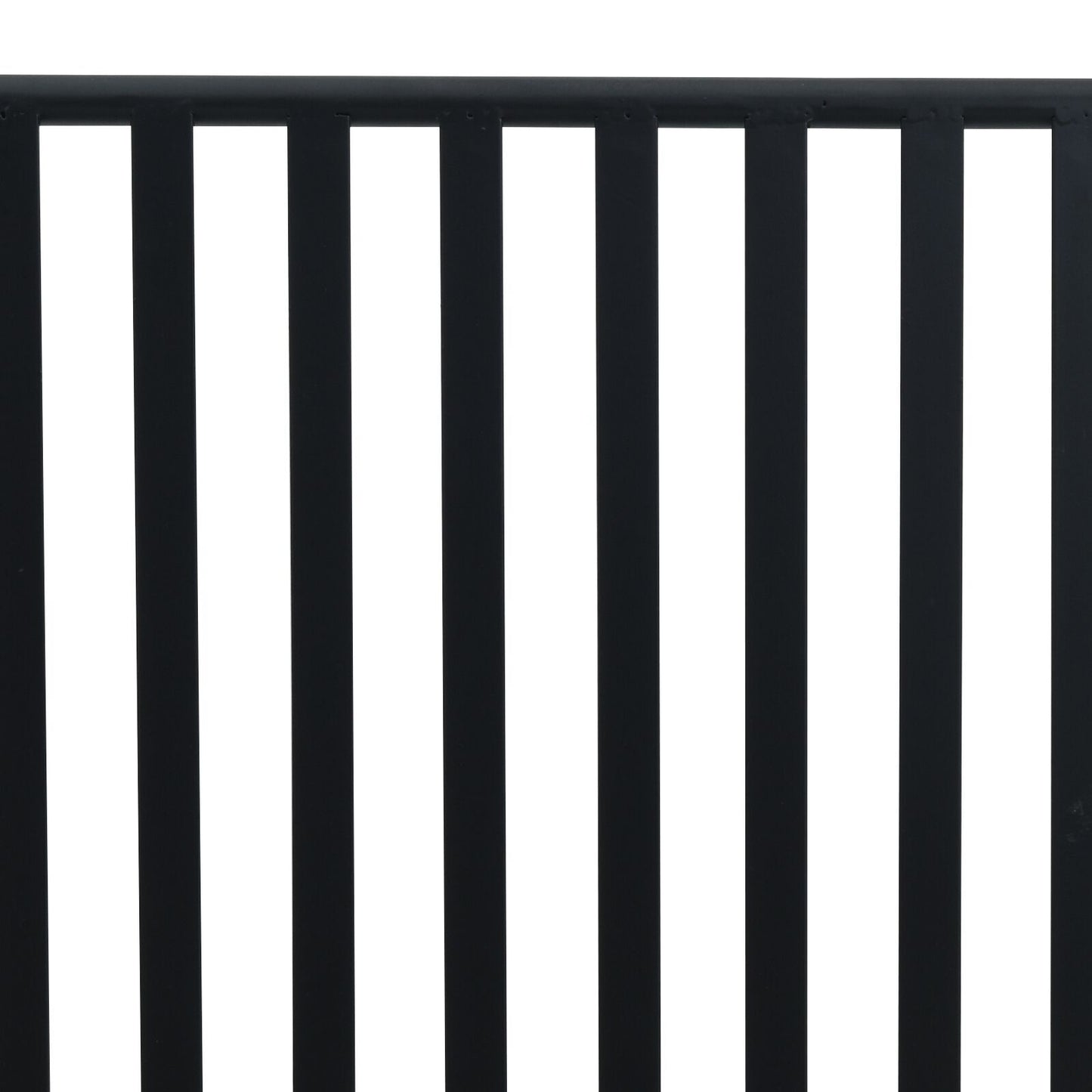 Outdoor Bench Black Metal Standard Durable Outdoor Bench