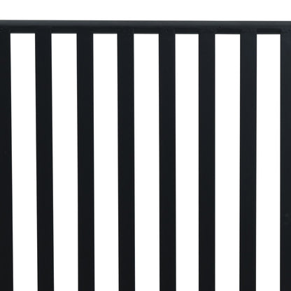 Outdoor Bench Black Metal Standard Durable Outdoor Bench