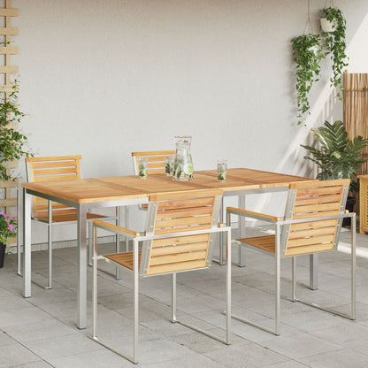 Outdoor Dining Table 180x90x75 cm Solid Wood Teak