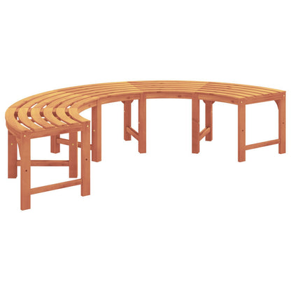 Outdoor Tree Bench Half Round 200 cm Solid Wood Eucalyptus