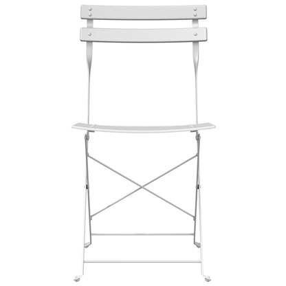 Outdoor Chairs Cool White Metal Standard Foldable Patio Chairs