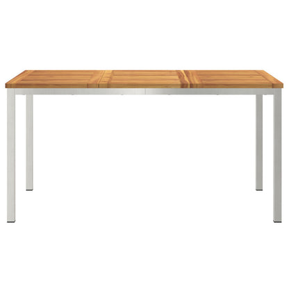 Outdoor Dining Table 150x90x75 cm Solid Wood Acacia