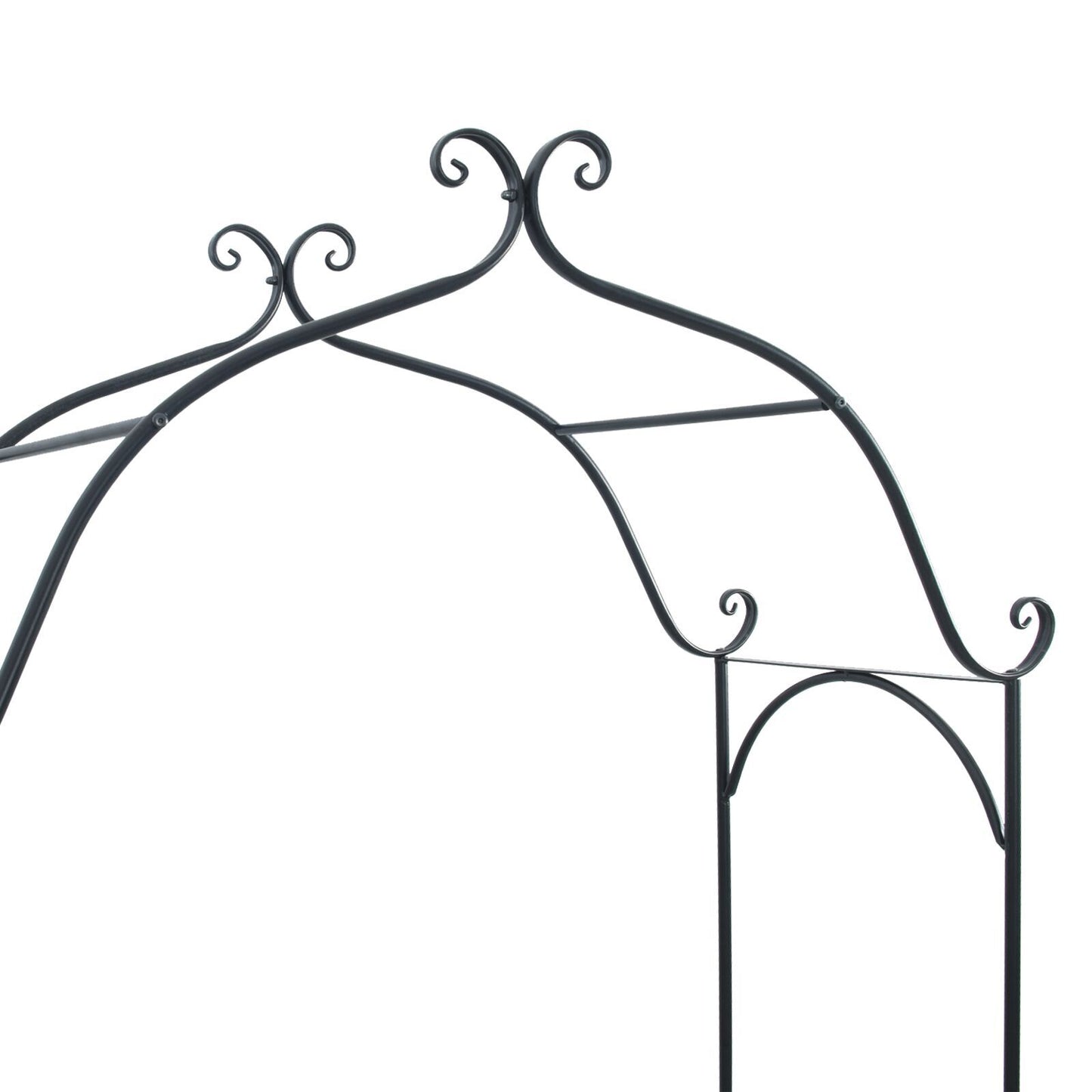 Black Outdoor Bench Black Metal Large Decorative Inlays