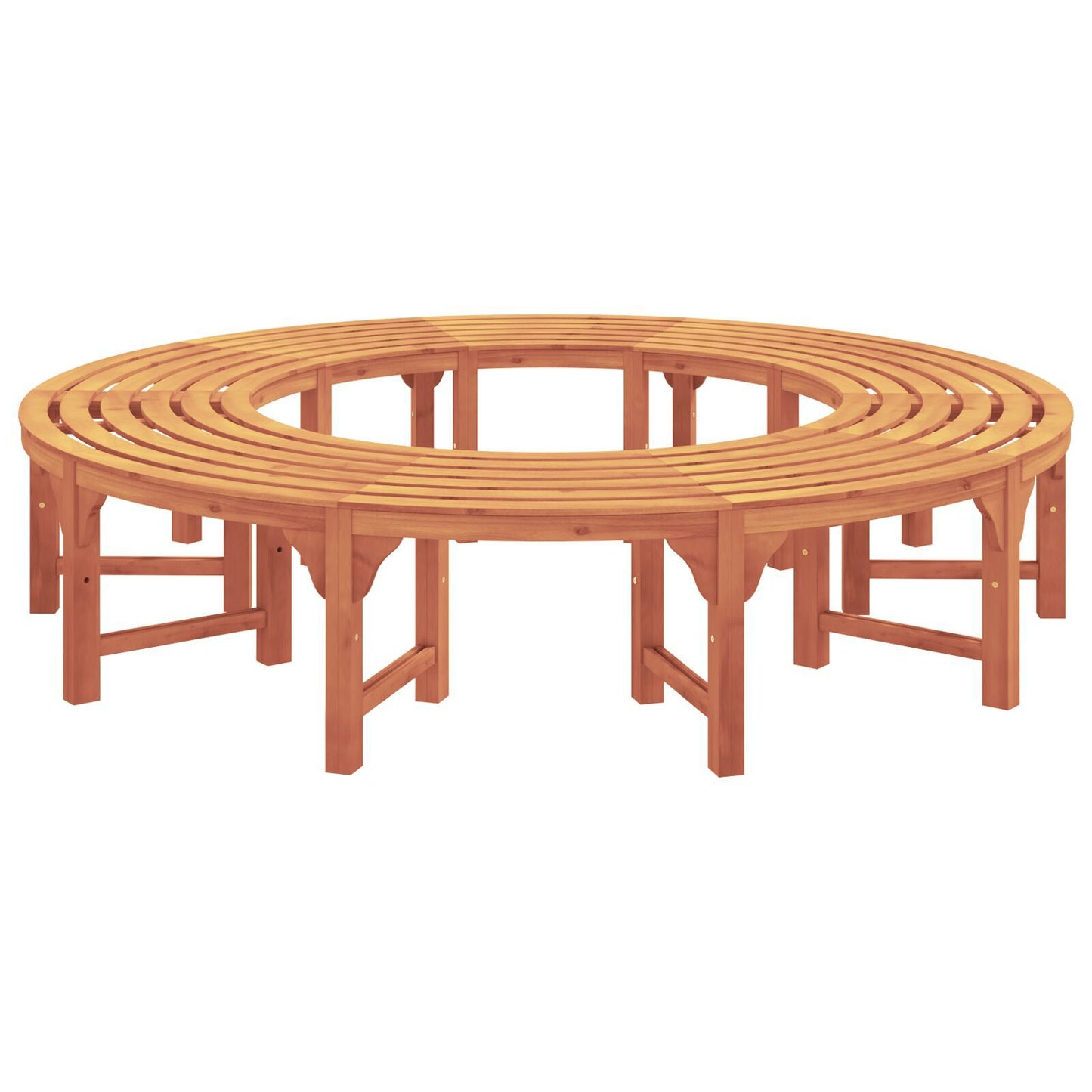 Outdoor Tree Bench 200 cm Solid Wood Eucalyptus