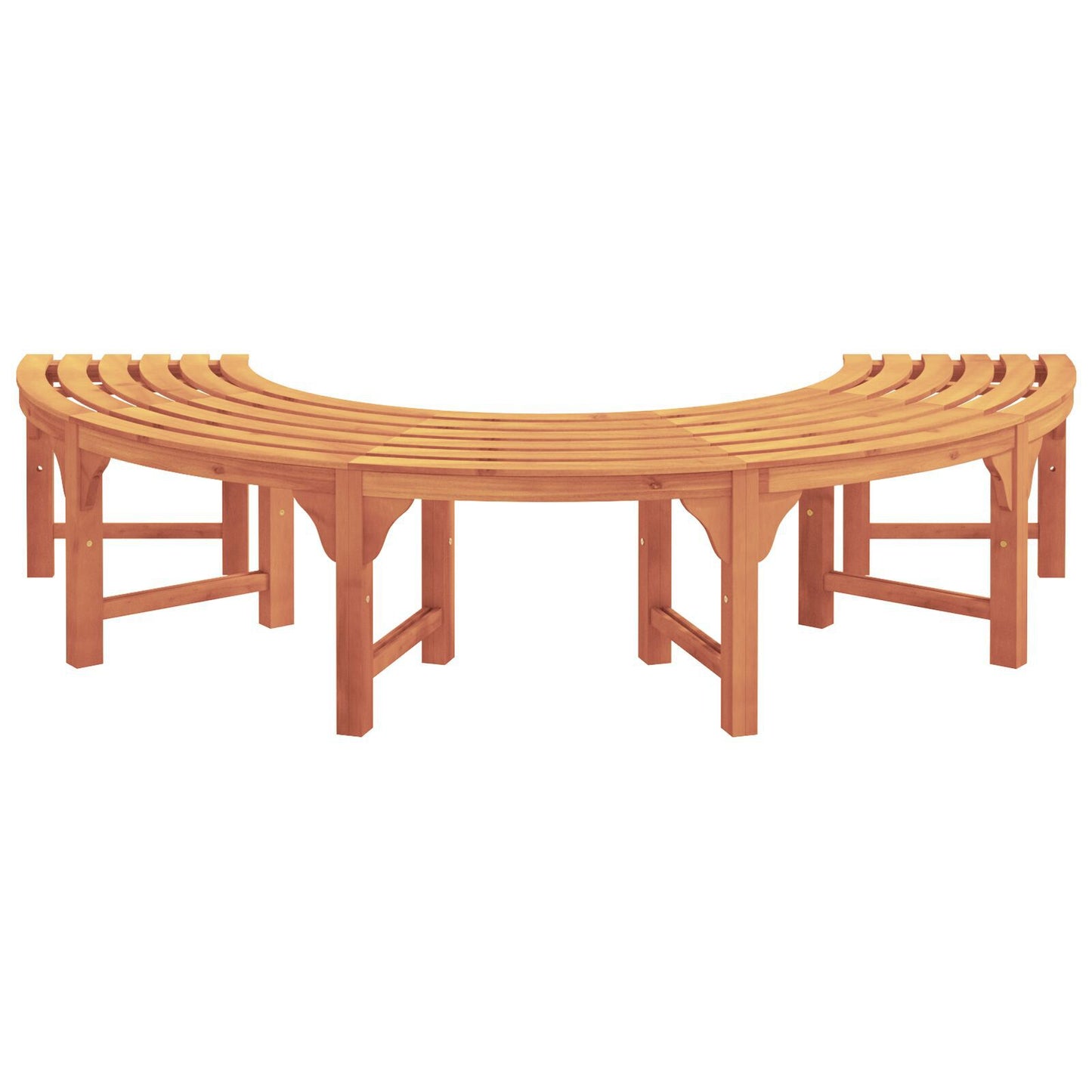 Outdoor Tree Bench 200 cm Solid Wood Eucalyptus