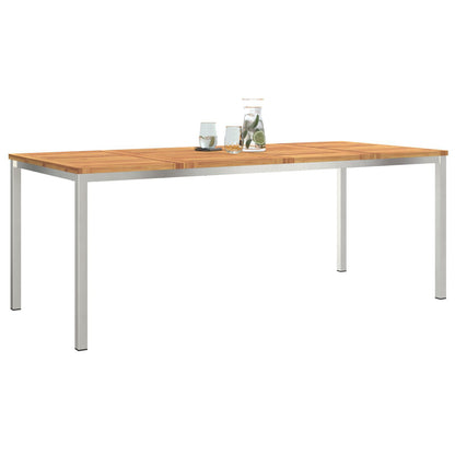 Outdoor Dining Table 200x90x74.5 cm Solid Wood Acacia