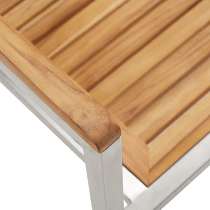 7 Piece Garden Dining Set Solid Wood Teak, vidaXL Outdoor Dining Table 150x90x75 cm Solid Wood Teak