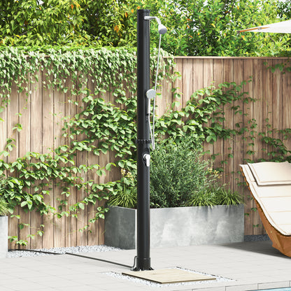 Outdoor Solar Shower with Handheld Shower Head 217 cm 20 L