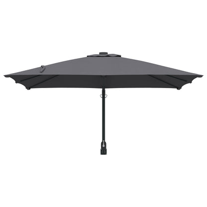 Outdoor Umbrella Anthracite Polyester, Powder-Coated Steel Large