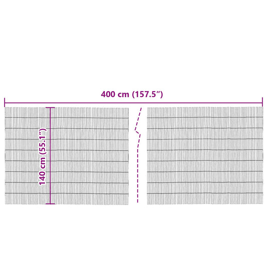 Garden Reed Fence 400x140 cm