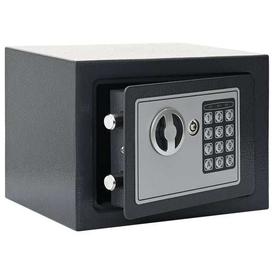 Electronic Digital Safe Dark Grey 23x17x17 cm Steel