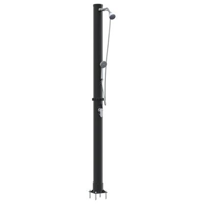 Outdoor Solar Shower with Handheld Shower Head 217 cm 20 L