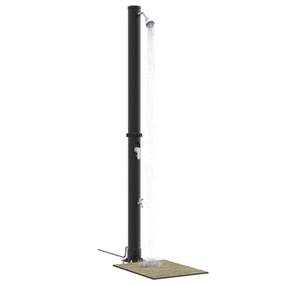Outdoor Solar Shower with Tap 217 cm 20 L