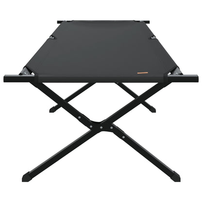 Folding Sun Beds 2 pcs with Carry Bag Black 600D Oxford Fabric