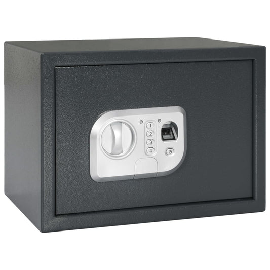 Electronic Digital Safe with Fingerprint Lock 25x35x25 cm Steel