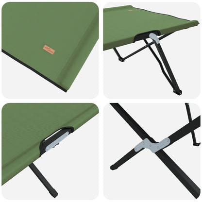 Folding Sun Beds with Carry Bags 2 pcs Army Green 600D Oxford Fabric
