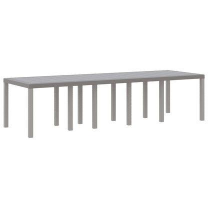 11 Piece Garden Dining Set Light Grey Poly Rattan, vidaXL Garden Table Light Grey 150x100x73 cm Poly Rattan, vidaXL Garden Chairs 2 pcs Light Grey Poly Rattan, vidaXL Garden Chairs 4 pcs Light Grey Poly Rattan