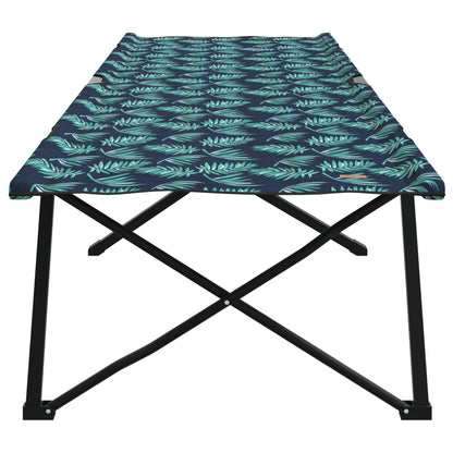 Folding Sun Bed with Carry Bag Leaf Pattern 600D Oxford Fabric