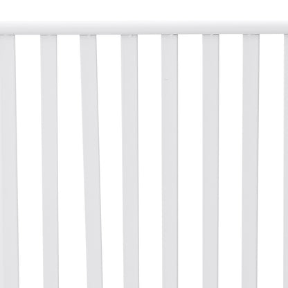 Bench White Metal 103.5 x 51.5 x 90 cm Durable Outdoor Bench