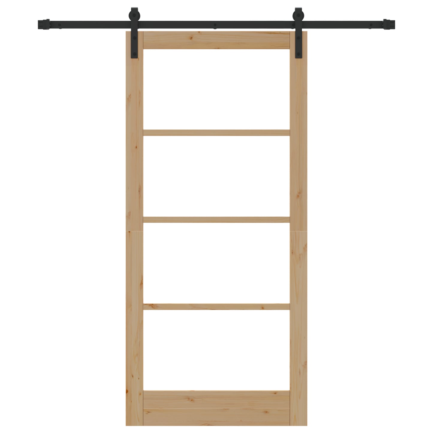 Sliding Door with Hardware Set 'ORKDAL'Solid Wood & Glass, vidaXL Interior Door with Glass 'ORKDAL'93x202x4 cm Solid Wood Pine
