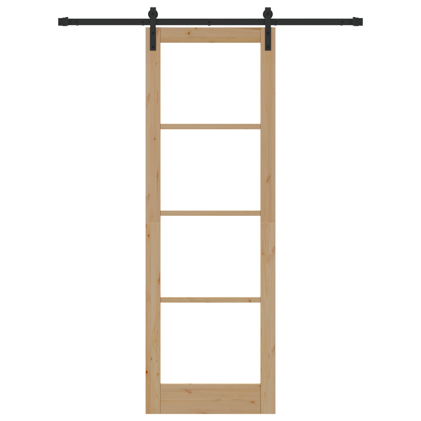 Sliding Door with Hardware Set 'ORKDAL'Solid Wood & Glass, vidaXL Interior Door with Glass 'ORKDAL'78x232x4 cm Solid Wood Pine